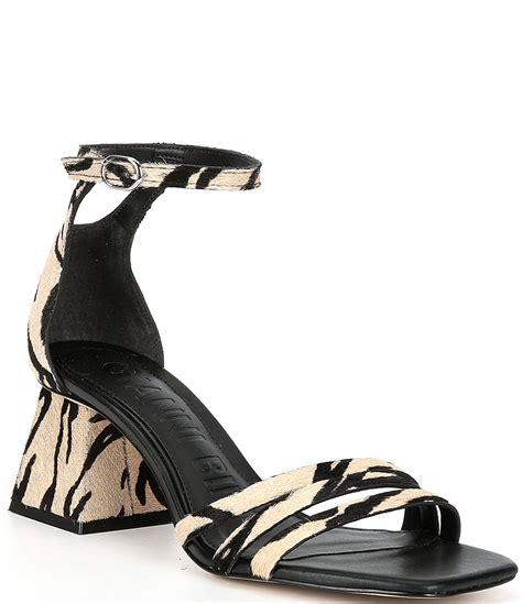 Gianni Bini Amarae Tiger Stripe Block Heel Dress Sandals Dillards