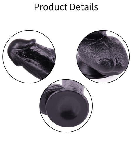 Inch Huge Realistic Dildo Black Bbc Big Penis Strong Suction Cup