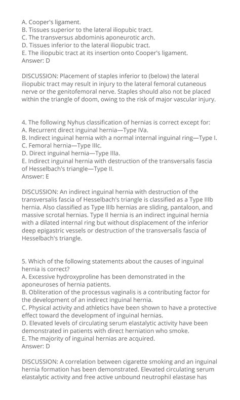 Solution Hernia Acute Abdomen Mcq Studypool