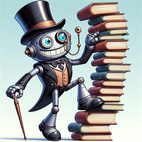 Premium Photo | Cute happy robot