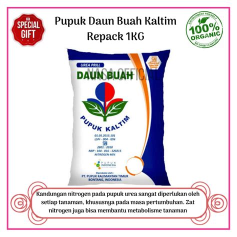 Pupuk Daun Buah Kaltim Repack 1KG Pupuk Urea Kaltim 50kg Repack 1 KG