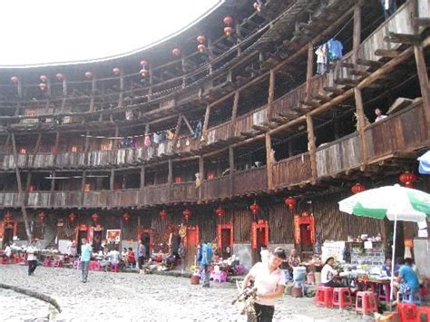 Hakka House in Tulou Provonce, China is a community of usually 800 ...