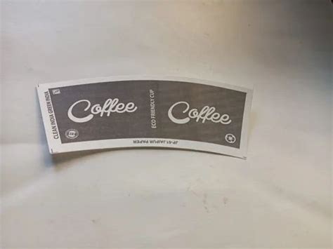 White And Black Printed Coffee Paper Cup Blank GSM 140GSM At Rs 130