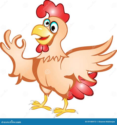 Cartoon hen stock vector. Illustration of vector, bird - 59180973