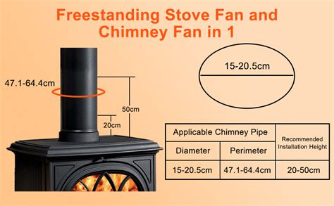 Ventilateur De Chemin E Sans Lectricit Lames Magn Tique Pour Po Le