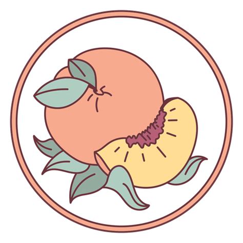 Fruit Peach Illustration Png And Svg Design For T Shirts