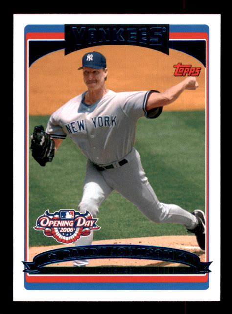 Topps Opening Day Randy Johnson For Sale Online Ebay