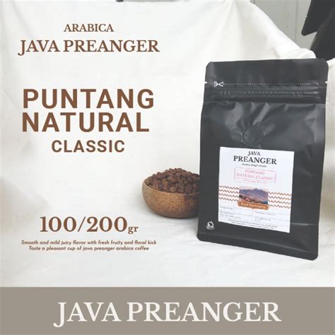 Jual Arabica Java Preanger Puntang Natural Classic Kopi Bean Bubuk