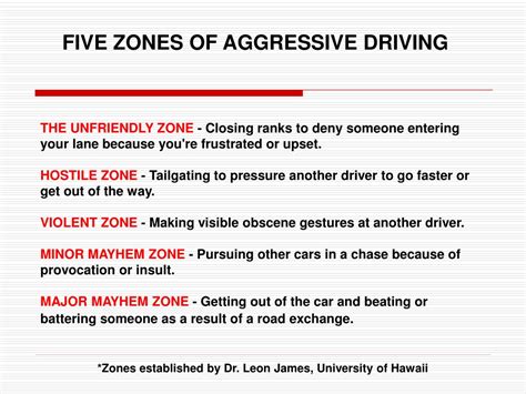 Ppt Aggressive Driving Road Rage Powerpoint Presentation Free