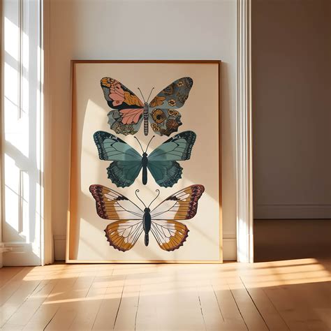 Butterfly Print Set Of Butterfly Print Wall Art Butterfly Wall Art