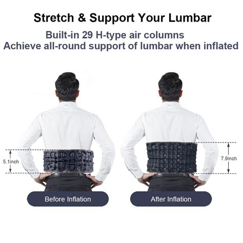 Hongjing Cordless Heated Back Decompression Belt Lumbar Support