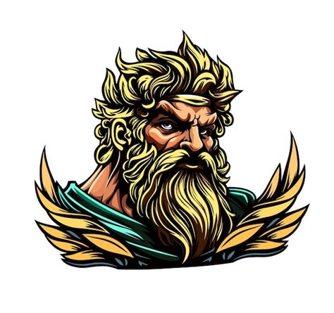 Premium Vector Ai Generated Zeus God Character Cartoon Mascot