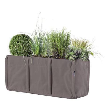 Bacsac Baclong Fabric Planter L Taupe Finnish Design Shop