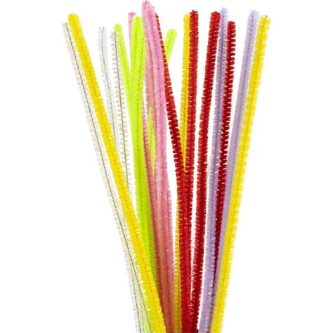 Achetez Fil chenille L 30 cm ép 6 mm couleurs de printemps