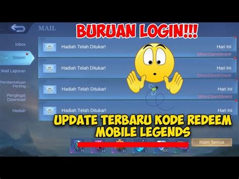 Kode Redeem Ml Terbaru Hari Ini Oktober New Code Redeem Ml