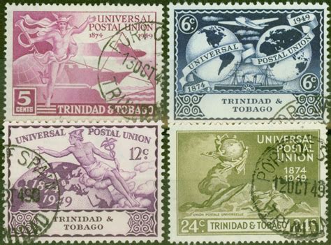 Trinidad And Tobago 1949 Upu Set Of 4 Sg261 264 Fine Used Empire Philatelists