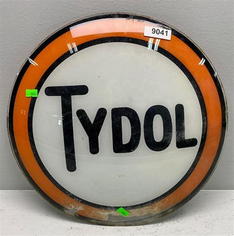 Tydol 15 Glass Gas Pump Globe Advertising Lens