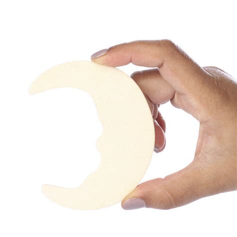 Unfinished Wood Crescent Moon Cutout - All Wood Cutouts - Wood Crafts ...