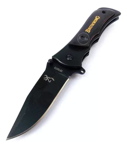 Cuchillo Táctico Navaja Plegable Acero Inoxidable Seguridad Color Negro