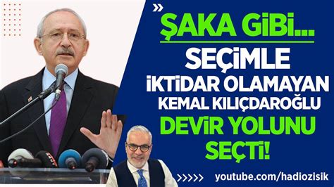 SEÇİMLE İKTİDAR OLAMAYAN KEMAL KILIÇDAROĞLU DEVİR YOLUNU SEÇTİ ŞAKA