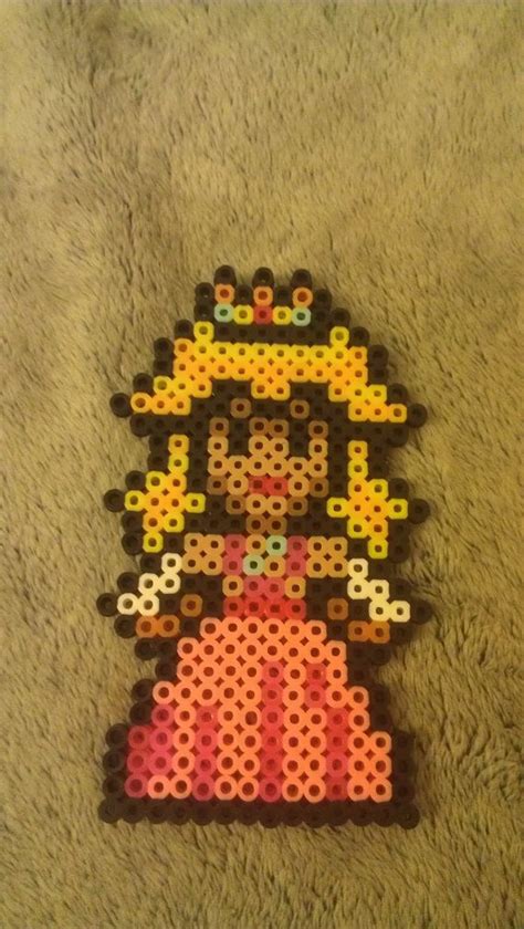 Princess Peach Perler Beads