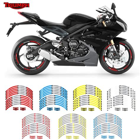 New Motorcycle Wheel Sticker Pcs Thick Edge Outer Rim Sticker Stripe