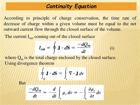 Continuity Equation And Relaxation Time