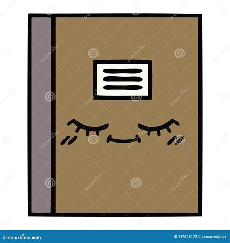 Cute cartoon notebook stock vector. Illustration of hand - 147645172