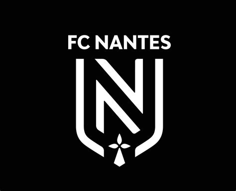 FC Nantes Logo Club Symbol White Ligue 1 Football French Abstract