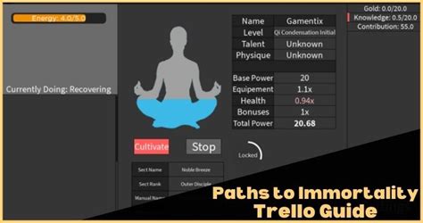 Paths To Immortality Trello Wiki And Beginner Guide 2024