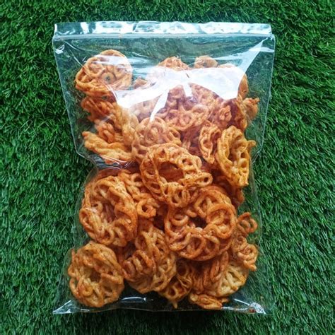 Kg Snack Jajan Kiloan Kerupuk Seblak Mawar Pedas Daun Jeruk Jajan