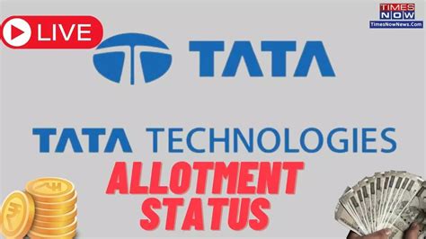 Live Tata Technologies Ipo Allotment Status Out Use Pan To Check