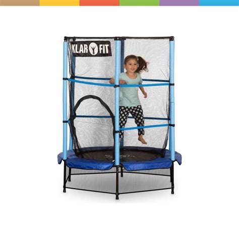 Klarfit Rocketkid Blau Cm Trampolin Inkl Sicherheitsnetz Outdoor