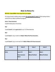 Module Two Wellness Plan Pdf Module Two Wellness Plan Go To File