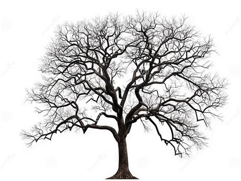 A Tree With No Leaves On It Is Shown Stock Image Image Of Leaves