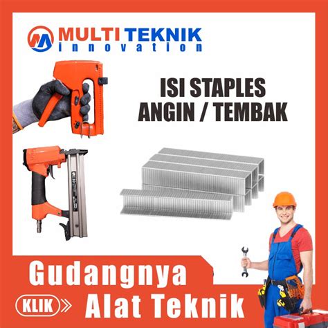 Jual Isi Paku Staples Tembak Stapler Hekter Steples Stepler Tembak