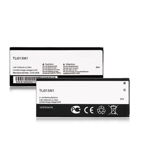 Mcdark Mah Batterie Pour Alcatel Tli M Batterie De T L Phone