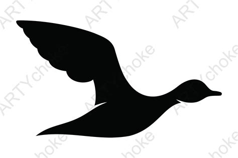 Flying Duck Svg File Ready For Cricut Graphic By Artychoke Design