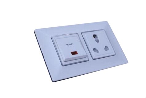 Hmp 16a Modular Switch Socket Combination Plastic Module Size 1m At Rs 33 In New Delhi