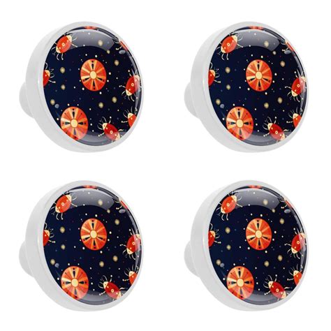 Ladybird Ladybug Coccinella Septempunctata Pattern Cabinet Knob Pcs