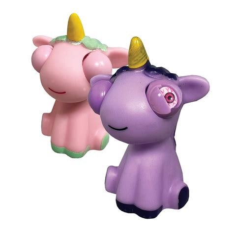 Wild Winkers Unicorn by Deluxebase – Popping Eye Squishy Fidget Toy for