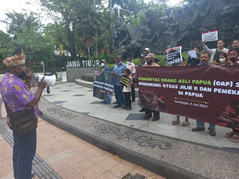 Deklarasi Forum Komunikasi Masyarakat Papua Di Jatim Dukung Pengesahan