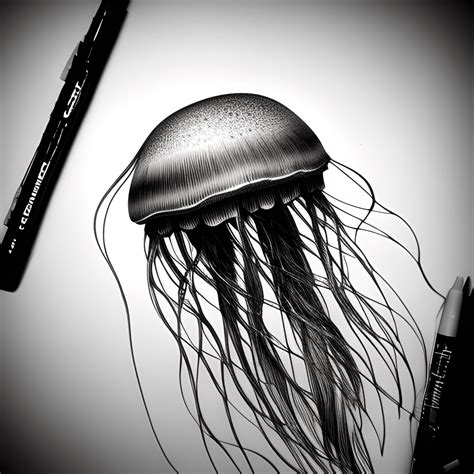 Jellyfish Deviantart Hyper Realistic Dark Illustration Creative Fabrica