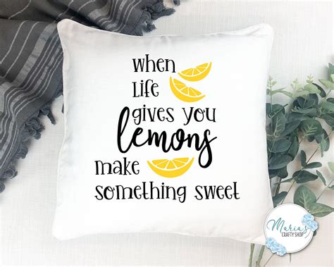 Lemon Svg When Life Gives You Lemons Make Something Sweet Etsy Canada