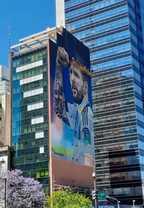 El Impactante Mural De Messi Que Se Inaugurar En La Ciudad De Buenos