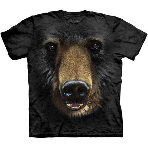 The Mountain Black Bear Face T Shirt S 3xl Big Head Portrait Tee New