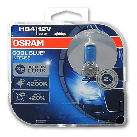 Caja Focos Osram Cool Blue Intense Hb V W Env O Gratis