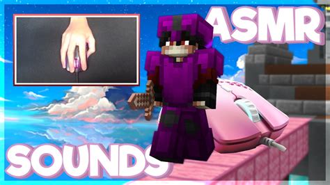 Keyboard Mouse Sounds ASMR Handcam Hypixel Bedwars YouTube