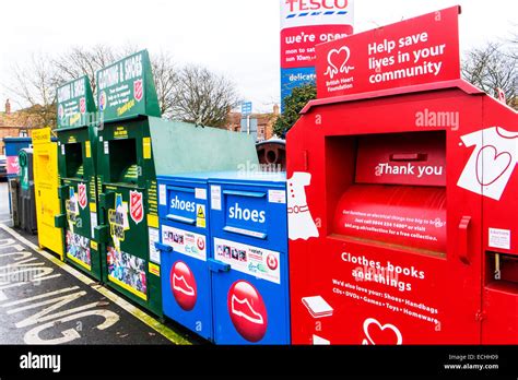 Recycling Area Charity Bins Collection Collect Disposal Unwanted