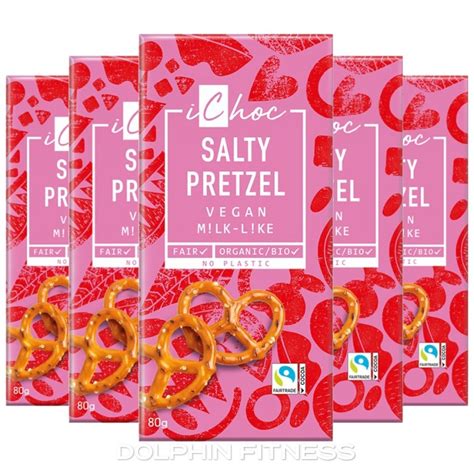 IChoc Salty Pretzel Chocolate 10 X 80g